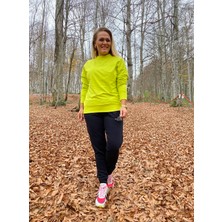 Moreno 410773 Basic Sweat Neon Yeşil