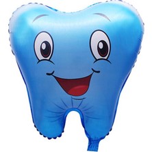Parti Adresi Diş Buğdayı Partisi Folyo Balon Mavi 25" 63 cm