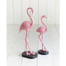 Mini Wooden Toys Dekoratif 2 Li Flamingo