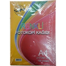 Saray A4 Renkli Fotokopi Kağıdı 5 Renk 80 gr 3 Paket 300 Adet