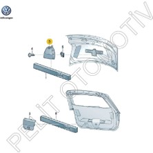 Pelit Otomotiv Passat B8 Bagaj Kapağı Reflektör Tututcusu 3G5860285 (Orjinal)