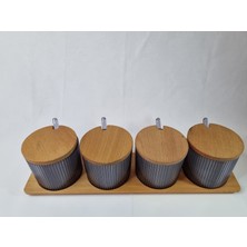 Spıca Striped Baharatlık Seti 4'Lüfüme