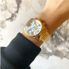 Spectrum Roma Rakam Tasarım Gold Kadın Saat