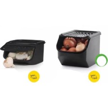 Tupperware 3'Lü Siyah Patates Soğan Kileri