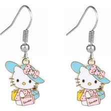 Herşey Nota Hello Kitty Renkli Küpe