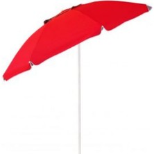 Sunset Concept Eğilebilir 10 Telli Plaj Şemsiyesi- Kırmızı
