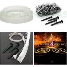 Ekoplas Power Edge 10M LED Işıklı Beyaz Plastik Çim Sınırlayıcı