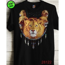 Ayakuydur Erkek Aslan Baskılı T-Shirt