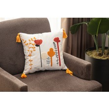 Bugi Home Collection Premium Punch Işlemeli Kırlent Kılıfı