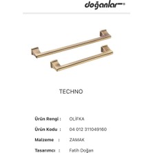 Eym Doğanlar Techno 224 mm Mobilya Kulp Olifka Antik Sarı