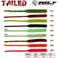Wily Tailed Lrf Silikon Yem 5.5 cm 0.4 gr
