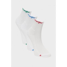 Wrangler 3'lü Beyaz Çorap Paketi