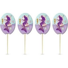 Lasagna Store Deniz Kızı Temalı Baskılı 20 Adet Kürdan