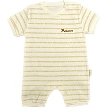 Renkli Puset  Bebek Yazlık Penye Tulum Çizgili