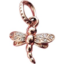 Rose Yusufçuk Charm | 925 Ayar Gümüş