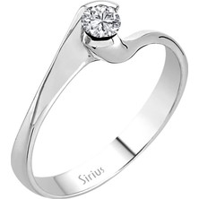 Sirius Pırlanta G Renk 0,17 Karat Pırlanta Tektaş Yüzük 0417R0016