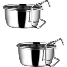 Petistera Askılı Çelik Mama Kabı 5 OZ/150 ml - 2 Adet