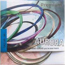 Aurora Premium Beyaz Bamlı 0.20 Saz Teli Uzun Sap