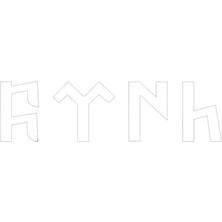 Lizpo Decor Göktürkçe Türk Yazısı - Oto Sticker - Araba Sticker BEYAZ19 cm