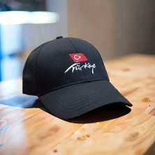 Salarticaret Türkiye Nakışlı Siyah Şapka