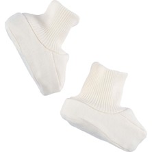 Little Gusto Yenidoğan Patik Ekru Organik Pamuk