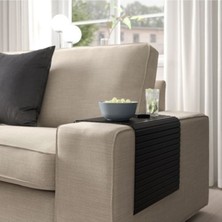 IKEA  Katlanır Kolçak Tepsisi Koltuk Kenarı 10X30CM Siyah