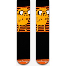 Neşeli Çoraplar Adventure Time Jake Renkli Kadın Çorap
