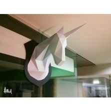 Bi'şeyler Sepeti Unicorn Figür 3D Duvar Süsü 33CM