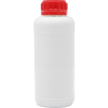 Sevgift Plastik Yuvarlak Şişe 500 Ml Numune Kabı Hdpe- Kırmızı Kapaklı 5 Adet