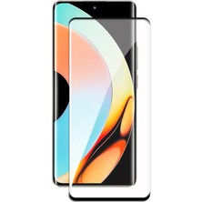 Microcase Realme 10 Pro Plus Için 3D Curved Tam Kaplayan Kavisli Tempered Cam Ekran Koruyucu - AL3282