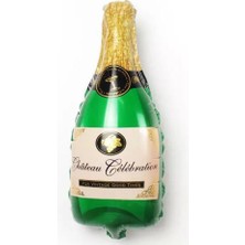 Parti Adresi Yeşil Şampanya Folyo Balon