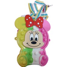 Dzc Kuzenler Avm Popit Çanta Cüzdan Miki Mini Mause Askılı Fermuarlı Kız Çocuk Çantası Renkli Küçük