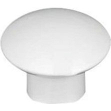 Elçi Group Collection 10 Adet Parlak Beyaz Mantar Düğme Çocuk Odası Vestiyer Dolap Çekmece Kapak Kulpu (Vidalı)