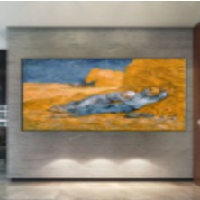 Morfil Sanat Atölyesi Vincent Van Gogh La Siesta Öğle Uykusu Kanvas Tablo (8 Farklı Ölçü)