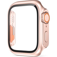 MobaxAksesuar Apple Watch 7/8/9 41mm Watch Ultra Görünümlü Kasa Dönüştürücü Ekran Koruyucu 25