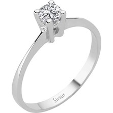 Sirius Pırlanta G Renk 0,27 Karat Pırlanta Tektaş Yüzük 0417R0031