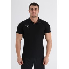 Diadora Alto Kamp Polo T-Shirt Siyah