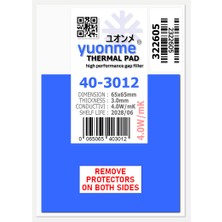 Yuonme Termal Ped / Thermal Pad 3.0mm 4.0W/MK 65X65MM 40-3012