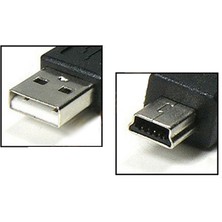 Wozlo 5 Pin Mini USB Kablo - Mp3 Kamera Harici Harddisk Navigasyon Ps3 Kol Şarj Kablosu - 50CM