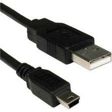 Wozlo 5 Pin Mini USB Kablo - Mp3 Kamera Harici Harddisk Navigasyon Ps3 Kol Şarj Kablosu - 50CM