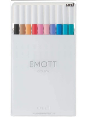 Xnews Uni Emott Fineliner Kalem S #2, 10 Renk