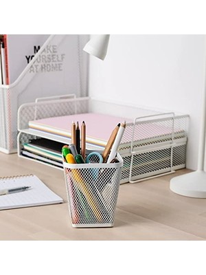 Xnews Ikea Drönjöns Çelik File Kalemlik Beyaz