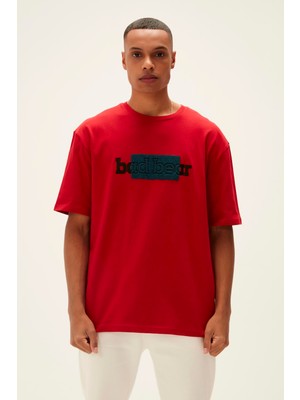 Bad Bear Taped T-Shirt Crimson Red Kırmızı Baskılı Erkek Tişört