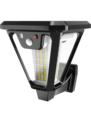 POWERMASTER HS-V83 SOLAR SENSÖRLÜ 100 SMD LEDLİ 3 MODLU BAHÇE VE DUVAR LAMBASI