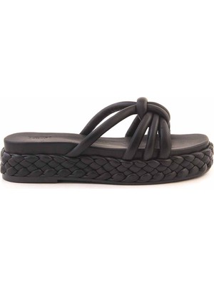 Alban Shoes Rouge Deri Kadın Terlik 3059