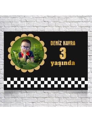 Reysa Tasarım Yarış Temalı Doğum Günü AFIŞI35 x 50 cm