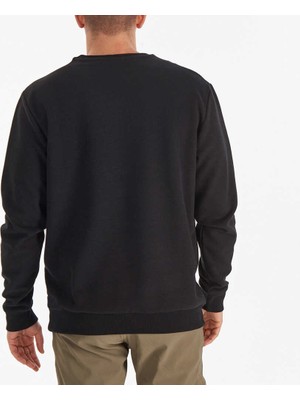 Columbia Csc Basic Bar Split Crew Erkek Sweatshirt Siyah