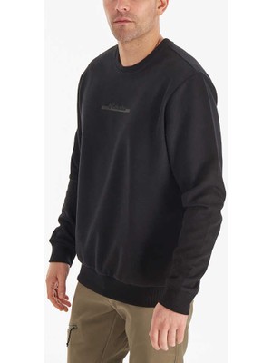 Columbia Csc Basic Bar Split Crew Erkek Sweatshirt Siyah