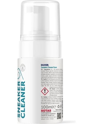 Duver Ayakkabı Temizleme Köpüğü 100 ml