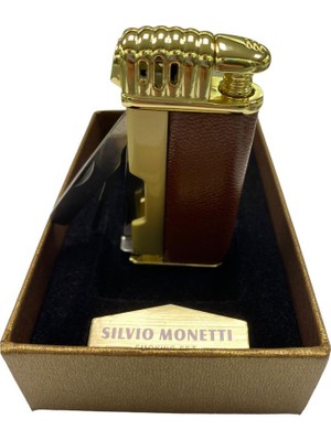 Silvio Monetti Sarı Kahverengi Deri Çakmak 709393